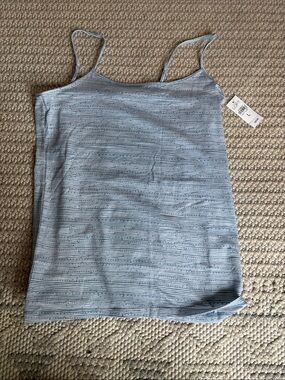 FREE with purchase NWT LOFT Light Blue Striped Spaghetti Strap Camisole L